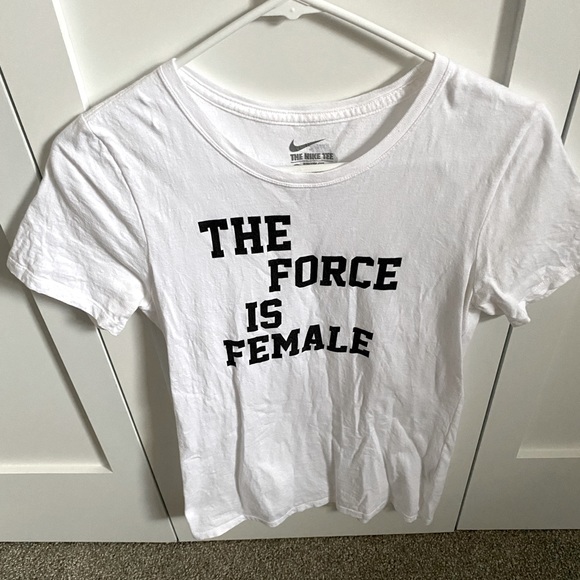 the force is female nike shirt